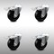 Service Caster 4 Inch SS Soft Rubber Swivel Bolt Hole Caster Set with Total Lock Brake SCC SCC-SSBHTTL20S414-SRS-4 - alternate 1